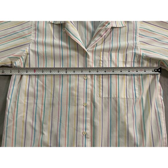 80s rainbow striped button down - Picture 7 of 7